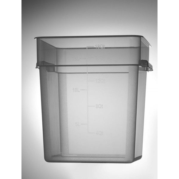 Ételkonténer mércés jelzéssel, HENDI, 17,2L, 290x290x(H)320mm 870952