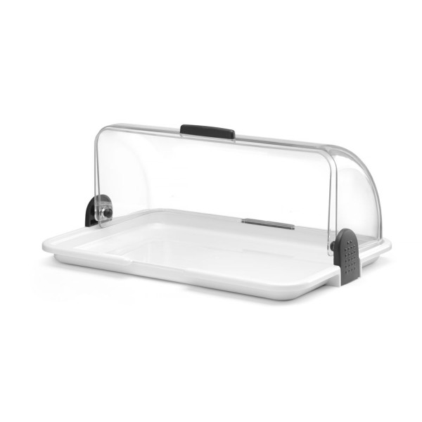 Ételtároló rolltop fedővel, HENDI, 465x310x(H)190mm 871706