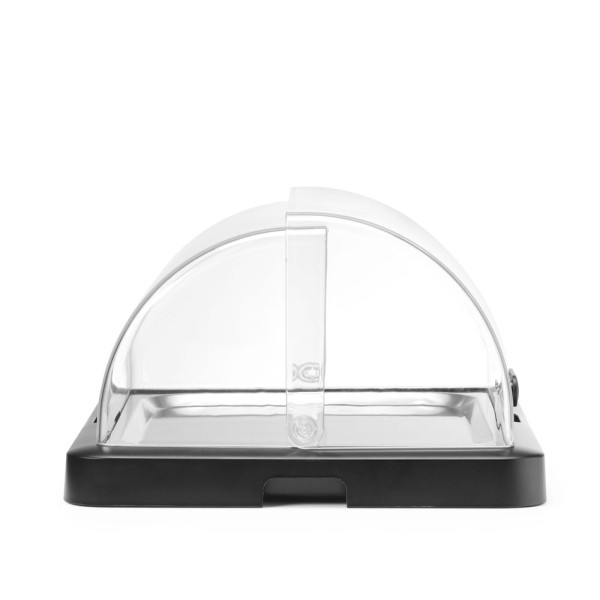 Felhajtható tetejű hűthető vitrin Duo UNIQ, HENDI, designed by Robert Bronwasser, Szimpla, Fekete, 460x355x(H)220mm, Téglalap alakú 871805