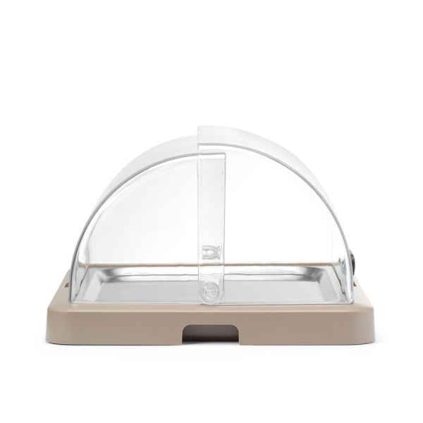 Felhajtható tetejű hűthető vitrin Duo UNIQ, HENDI, designed by Robert Bronwasser, Szimpla, Bézs, 460x355x(H)220mm, Téglalap alakú 871942