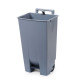 Szemetes tartály, HENDI, 120L, Világos szürke, 510x425x(H)875mm 873458