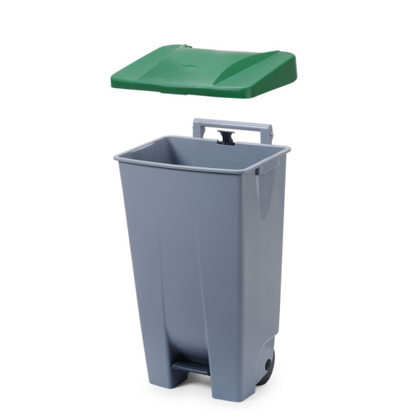 Szemetes tartály, HENDI, 120L, Világos szürke, 510x425x(H)875mm 873458