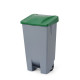 Szemetes tartály, HENDI, 120L, Világos szürke, 510x425x(H)875mm 873458