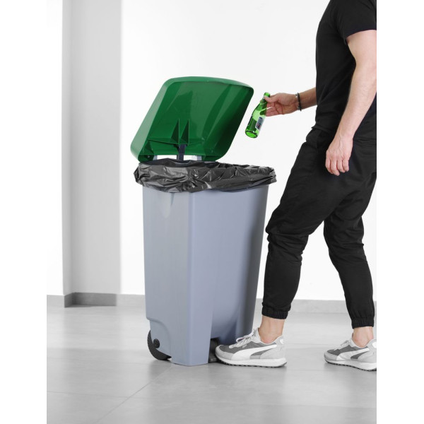 Fedél a szemeteskonténerhez, HENDI, Citromsárga, 505x415mm 873489