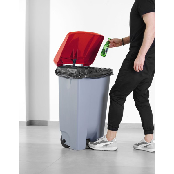 Fedél a szemeteskonténerhez, HENDI, Piros, 505x415mm 873496