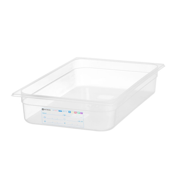 GN edény 1/1, HENDI, GN 1/1, 12L, Átlátszó, 530x325x(H)100mm 880074