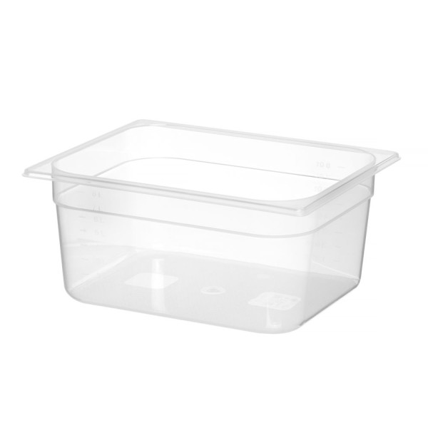 GN edény 1/2, HENDI, Profi Termékcsalád, GN 1/2, 9,5L, Átlátszó, 325x265x(H)150mm 880111