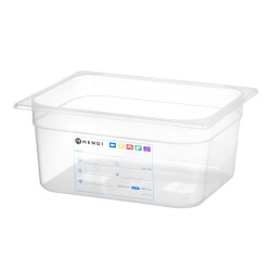 GN edény 1/2, HENDI, GN 1/2, 9,5L, Átlátszó, 325x265x(H)150mm 880166