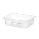 GN edény 1/2, HENDI, GN 1/2, 6,5L, Átlátszó, 325x265x(H)100mm 880173