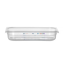 GN edény 1/3, HENDI, GN 1/3, 2,5L, Átlátszó, 325x176x(H)65mm 880289