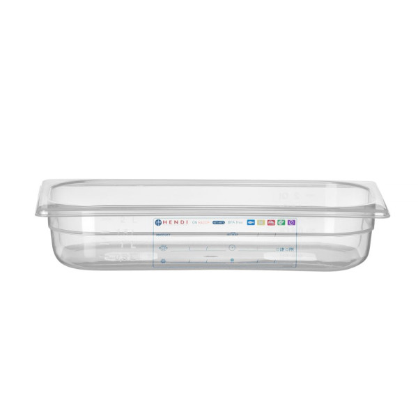 GN edény 1/3, HENDI, GN 1/3, 2,5L, Átlátszó, 325x176x(H)65mm 880289