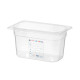 GN edény 1/4, HENDI, GN 1/4, 4L, Átlátszó, 265x162x(H)150mm 880364