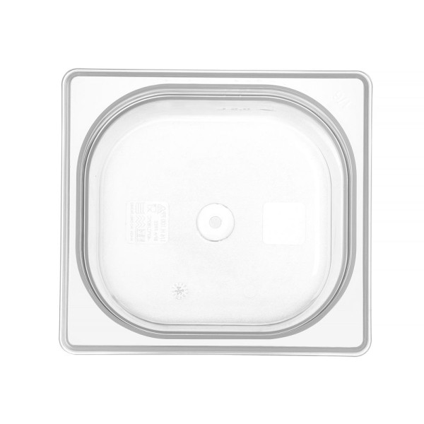 GN edény 1/6, HENDI, Profi Termékcsalád, GN 1/6, 1,6L, Átlátszó, 176x162x(H)100mm 880425