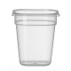 GN edény 1/6, HENDI, Profi Termékcsalád, GN 1/6, 1,6L, Átlátszó, 176x162x(H)100mm 880425
