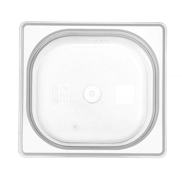 GN edény 1/6, HENDI, GN 1/6, 1L, Átlátszó, 176x162x(H)65mm 880487