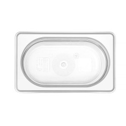 GN edény 1/9, HENDI, GN 1/9, 0,9L, Átlátszó, 176x108x(H)100mm 880555