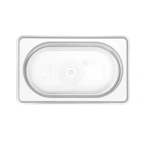 GN edény 1/9, HENDI, GN 1/9, 0,6L, Átlátszó, 176x108x(H)65mm 880562