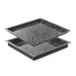 Tálca CONVECTOMAT CLASSIC GN 2/3, HENDI, GN 2/3, Fekete, 354x325x(H)20mm 890356