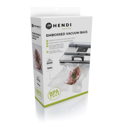Bordázott vákuum tasakok, HENDI, 100 db., 150x250mm 971017
