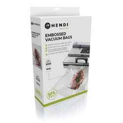 Bordázott vákuum tasakok, HENDI, 100 db., 200x300mm 971024