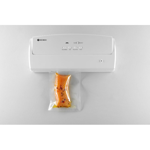 Szalag vákuumcsomagoló gép, HENDI, Budget Termékcsalád, 220-240V/100W, 390x160x(H)92mm 975350