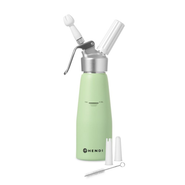 Habszifon, HENDI, 0,5L, Pasztell zöld, ⌀80x(H)260mm 975879