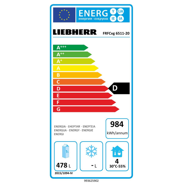 Liebherr Hűtőkészülék keringőlevegő hűtéssel FRFCvg 6511-20 Liebherr Hűtőkészülék keringőlevegő hűtéssel FRFCvg 6511-20