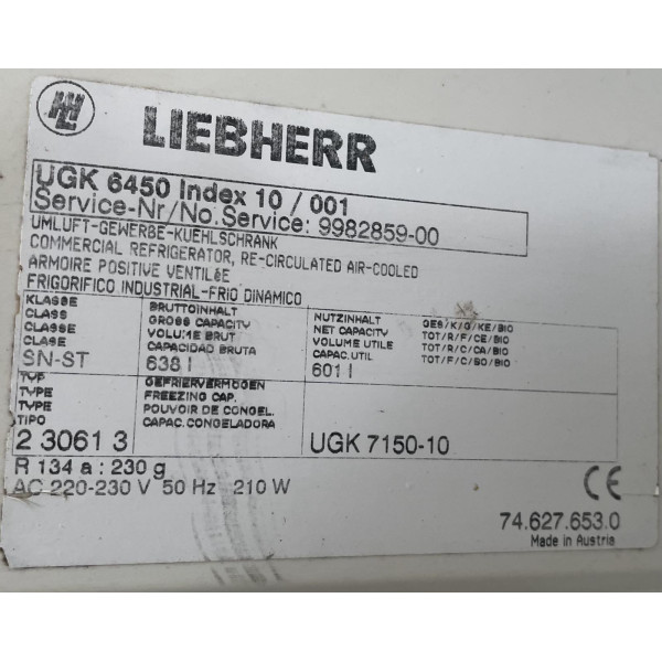 Liebherr UGK 6450 - Kühlschrank, Hintergrundkühler Liebherr UGK 6450 - Kühlschrank, Hintergrundkühler