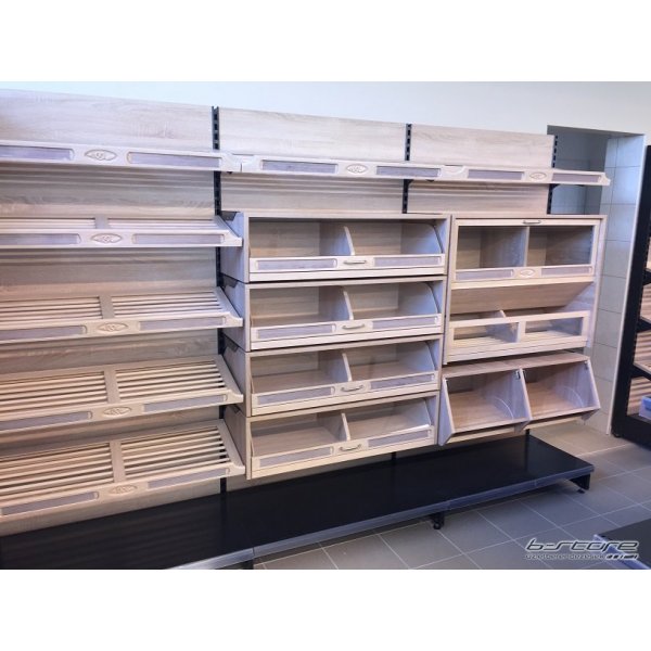 Custom bakery stand GSP Shelving systems