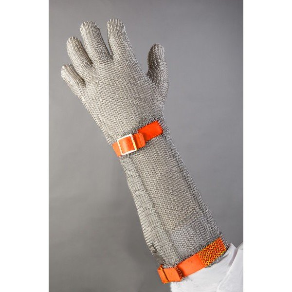 Alkarvédős chain glove Orange  Chain Gloves / Aprons