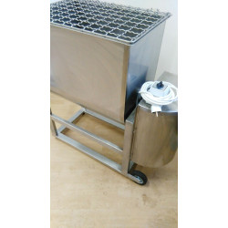 Rozsdamentes húskeverő - 50 liter - 230V - 40kg