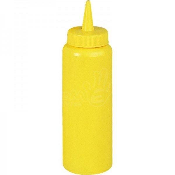 7 oz Bottle - Yellow sauce dispensers