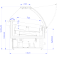 Igloo ADRIA ICE 1.25 - fagylaltpult - 14 tégelyes