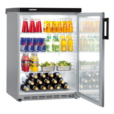 LIEBHERR FKvesf 1803 - bruttó 180 literes asztal alá helyezhető hűtőszekrény - üvegajtós Üvegajtós hűtők
