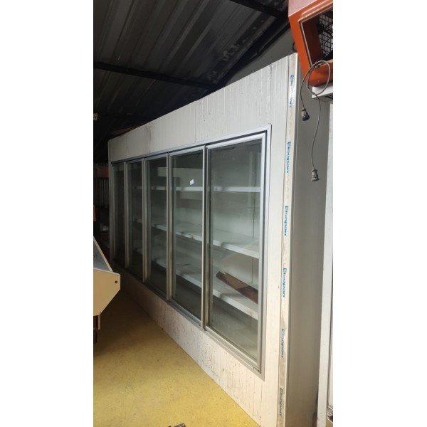 Wall cooling chamber is sectional glass door refrigerator 4.3 m Glass door fridges