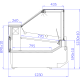  Igloo Samos 0.94 - Csemege hűtőpult - Egyenes üveges - Statikus hűtésű