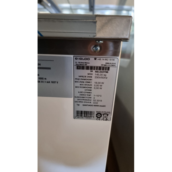 Igloo Santiago NZ90 W - Sarok Csemege hűtőpult - Gépészet nélkül! Igloo Santiago NZ90 W - Sarok Csemege hűtőpult - Gépészet nélkül!