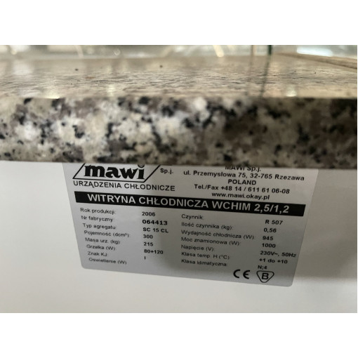 Mawi 2,5/1,2 csemegepult Mawi 2,5/1,2 csemegepult