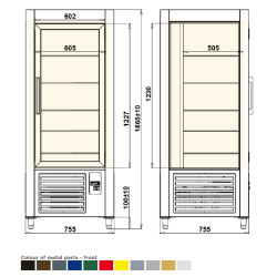 Igloo Jola 4 Mal - Süteményes álló hűtő vitrin, látványhűtő, körbeüveges hűtővitrin