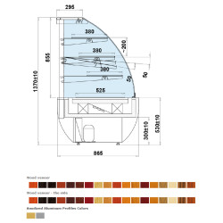 Igloo Jamajka 0.6W - Süteményes hűtő pult