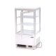 Maxima Refrigerator display case for cookies, can be placed on the counter, flat glass, 58 liters, white color