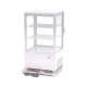Maxima Refrigerator display case for cookies, can be placed on the counter, flat glass, 58 liters, white color