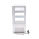 Maxima Refrigerator display case for cookies, can be placed on the counter, flat glass, 58 liters, white color