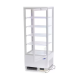 Maxima Refrigerated display case for cookies, can be placed on the counter, flat glass, 98L, white color