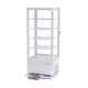 Maxima Refrigerated display case for cookies, can be placed on the counter, flat glass, 98L, white color