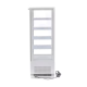 Maxima Refrigerated display case for cookies, can be placed on the counter, flat glass, 98L, white color
