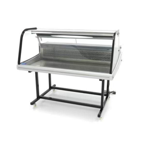 Maxima Süteményes hűtővitrin állvánnyal – kerekekkel – 125cm – 255L Maxima Süteményes hűtővitrin állvánnyal – kerekekkel – 125cm – 255L