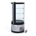 Maxima Süteményes hűtő - Tortabemutató vitrin, asztali, kerek kialakítású üvegezéssel, 100L Hűtők