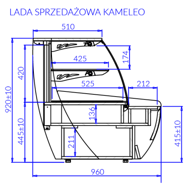 Igloo Kameleo Lada 0,9 - Counter počítadlo Igloo Kameleo Lada 0,9 - Counter počítadlo