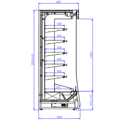 Igloo Timor 1.0 Cooled Wall Mounted -Installed Mechanical Design
